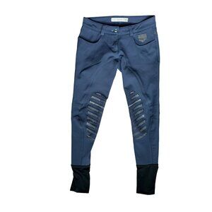 Animo Made in Italy Rhinestone Riding Breeches Pants Blue Size US 24 Small